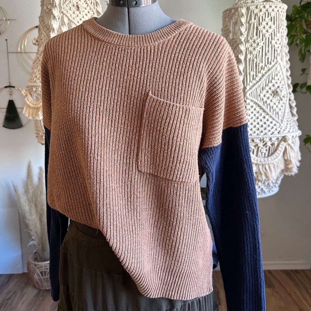 Madewell Colorblock Sweater Size M